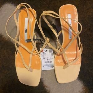 NWT Zara Strappy Heels